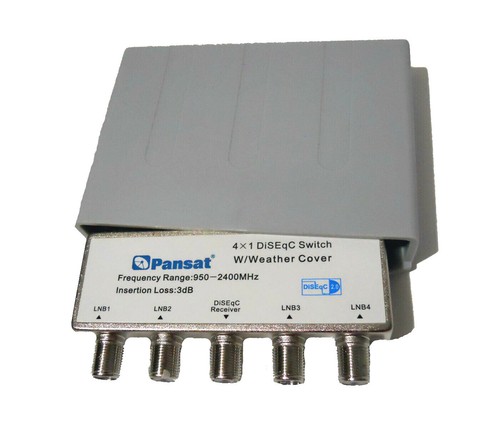 Pansat 4x1 diseqc switch - diseqc, 2.0